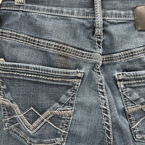 Buckle BKE Jeans Mens 30 Blue Jake Straight Stretch Thick Stitch - Picture 6 of 14